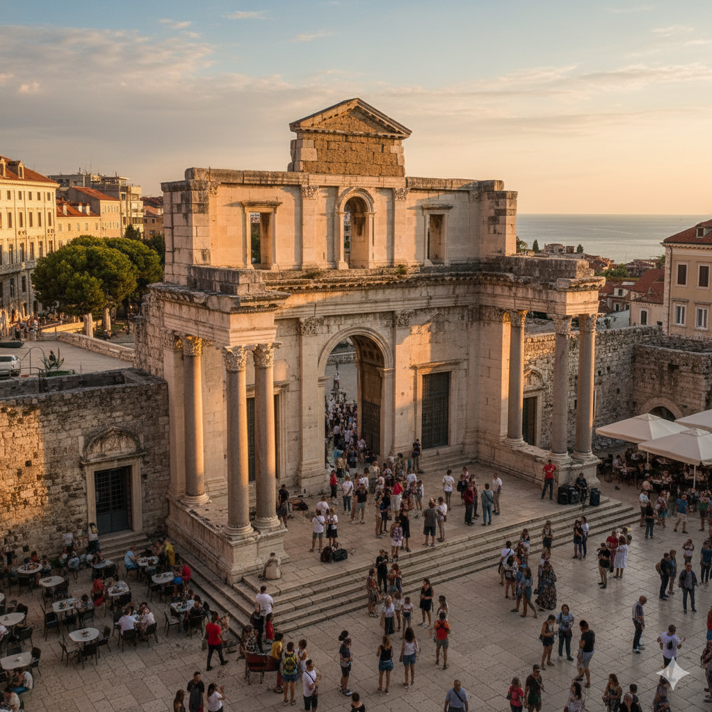 Diocletian’s Palace at sunset