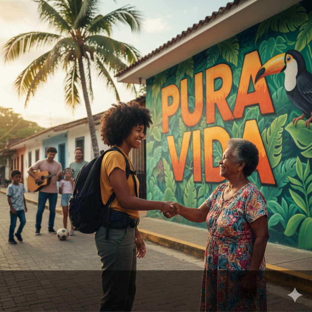Pura vida culture for solo female travel Costa Rica